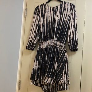 Rails lightweight black and white Dress